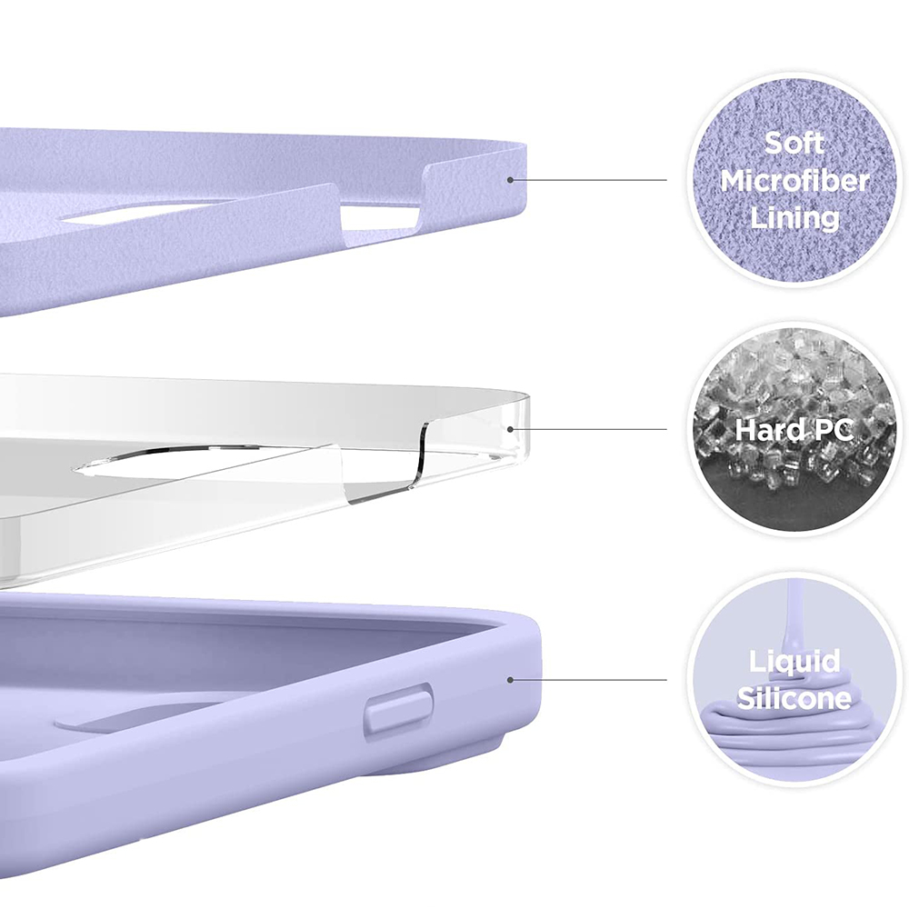 iPhone 13 Pro MC Silikonskal Lavender