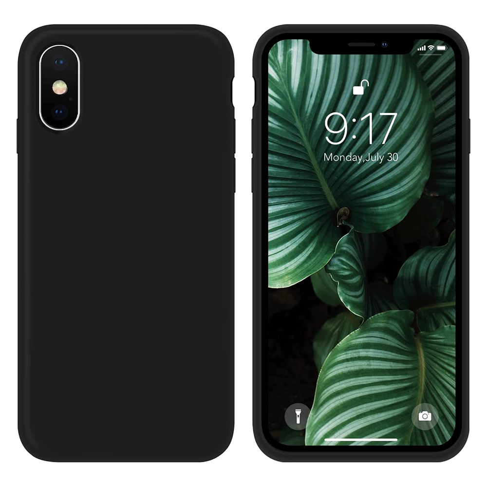 iPhone X / XS MC Silikonskal i svart färg