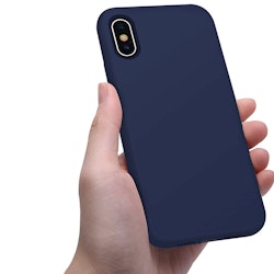 iPhone X / XS MC silikonskal mörkblå