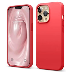 iPhone 12/12Pro MC silikon mobilskal scarlet färg