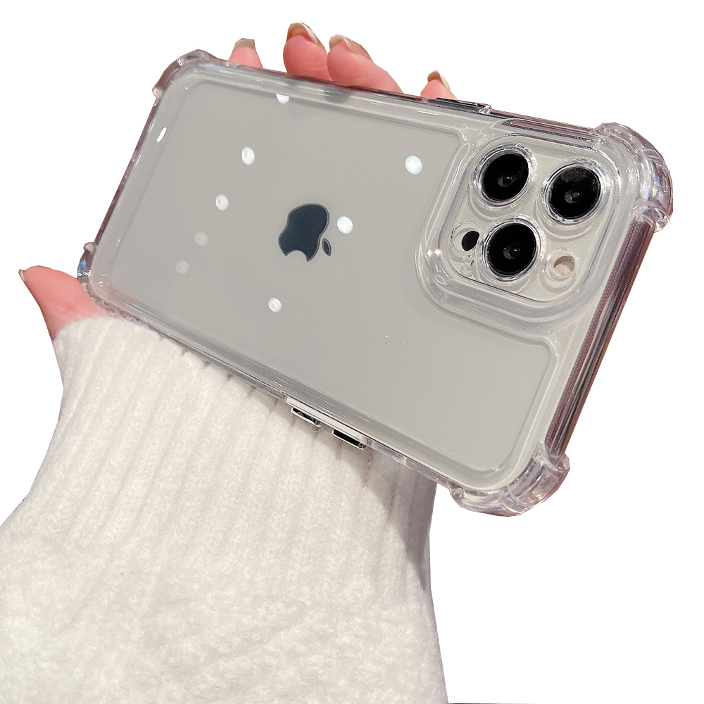 iPhone 14 Pro Max Silikonskal med kameraskydd - transparent