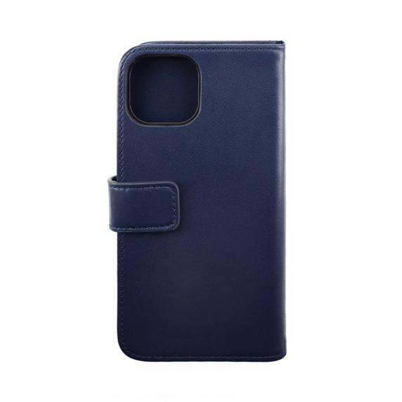 iPhone 14 Pro Plånboksfodral Läder Rvelon - Blå