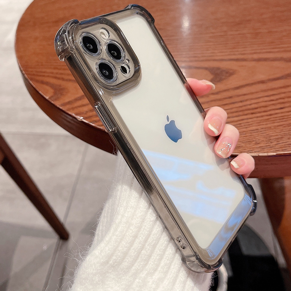 iPhone 14 Pro Max Silikonskal med kameraskydd - Svart