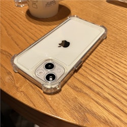 iPhone 14 silikonskal med kameraskydd transparent