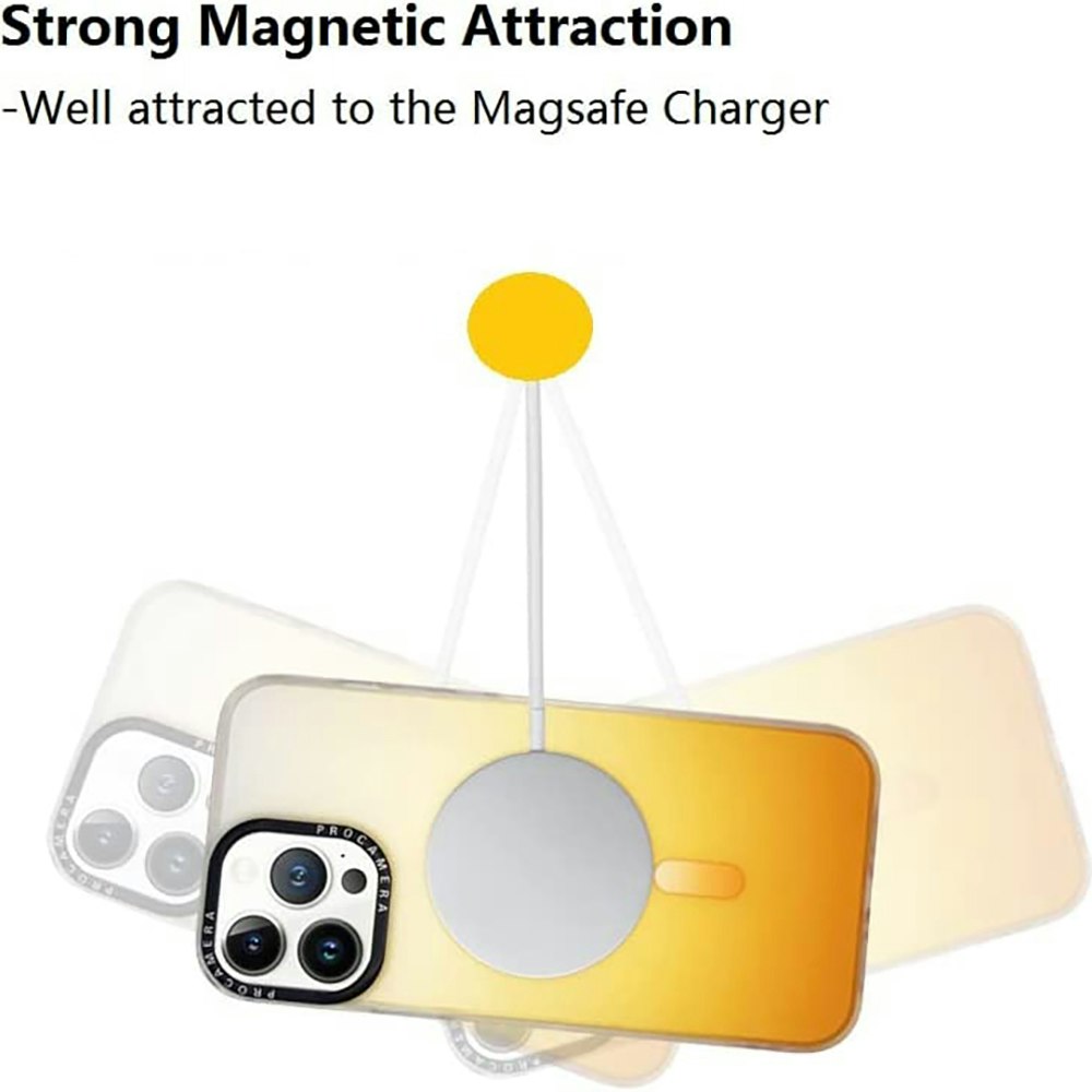 iPhone 14 Pro Max Stöttåligt Skal med MagSafe - Frostat Gul