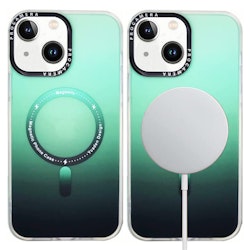 iPhone 14 Stöttåligt Skal med MagSafe - Frostat Grön