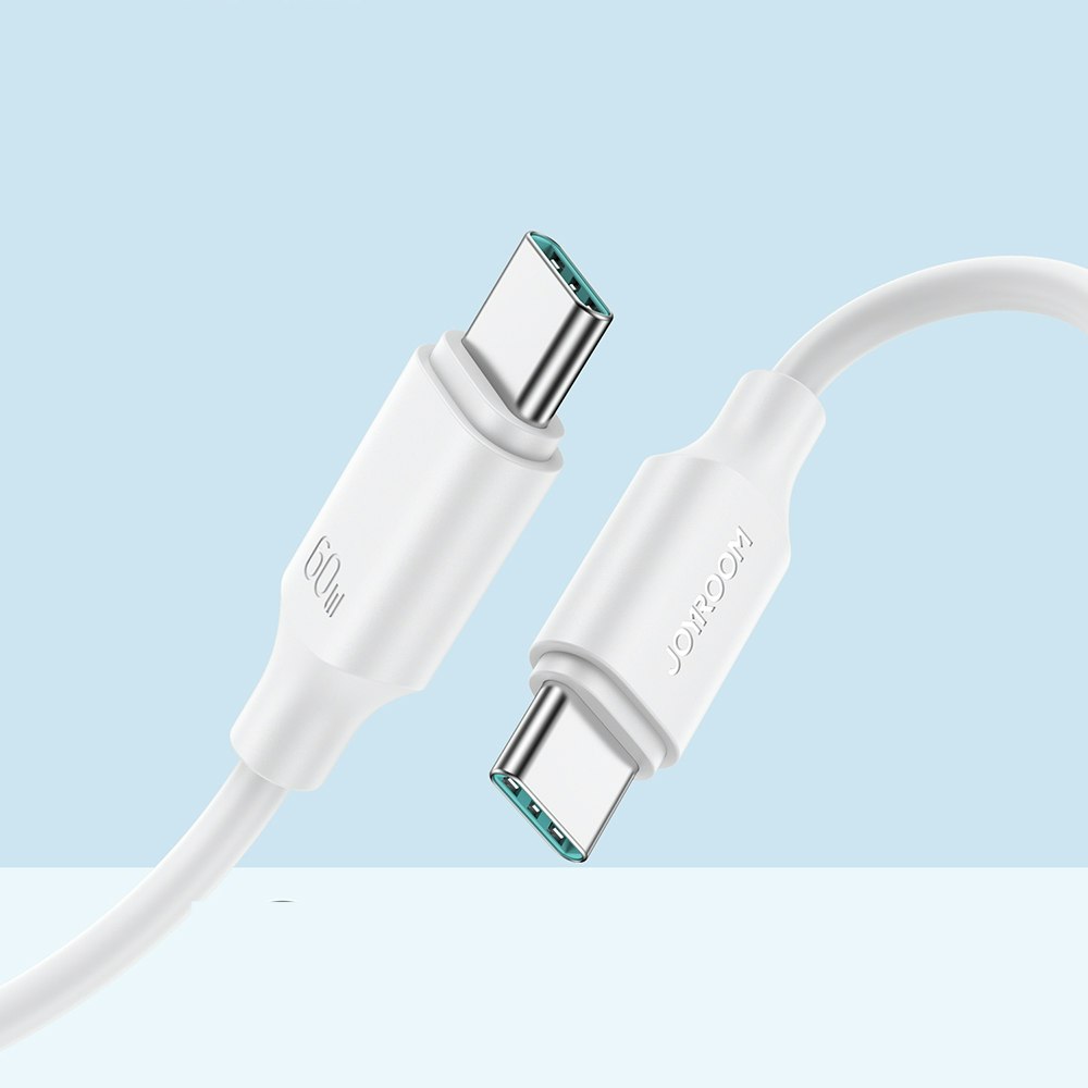 USB-C TILL USB-C 60W KABEL 1M VIT