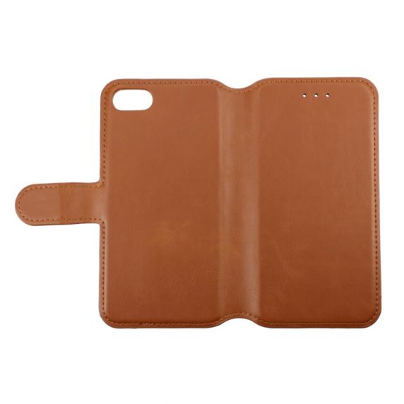 iPhone 7/8/SE2020 RV plånboksfodral magnet guldbrun