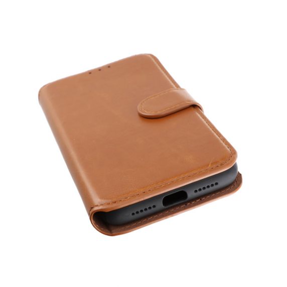 iPhone 11/XR RV Wallet Case Magnet guldbrun