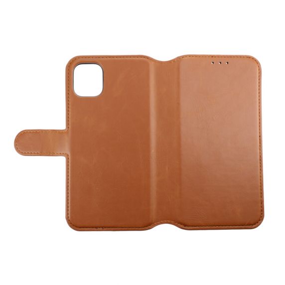 iPhone 11/XR RV Wallet Case Magnet guldbrun