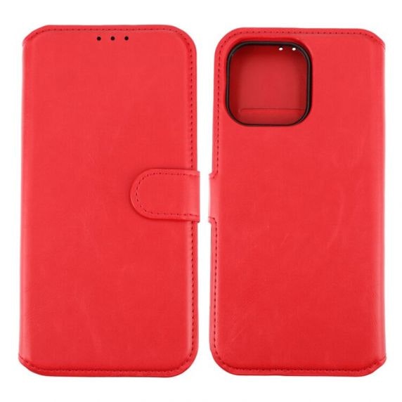 iPhone 12 / 12 Pro plånboksfodral magnet Red