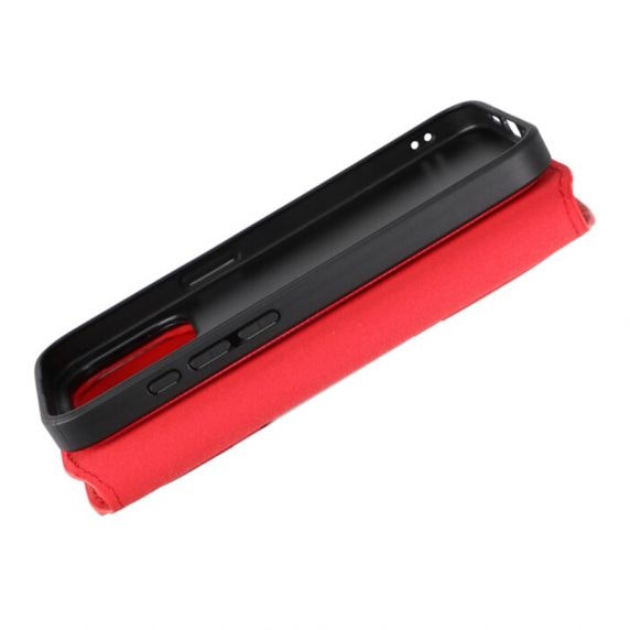iPhone 15 Pro Max Plånboksväska Magnet Röd