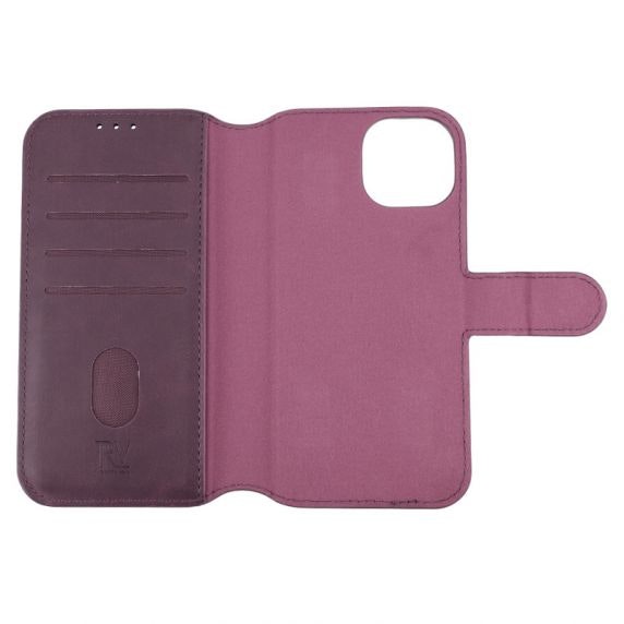 iPhone 12/12 Pro RV Wallet Case Magnet Dark Cherry