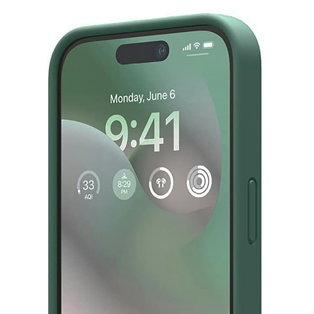 iPhone 16 MC Silikonskal Moss Green
