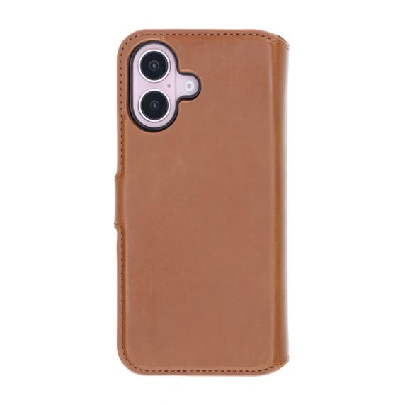 iPhone 16 Plånboksfodral Magnet Brun