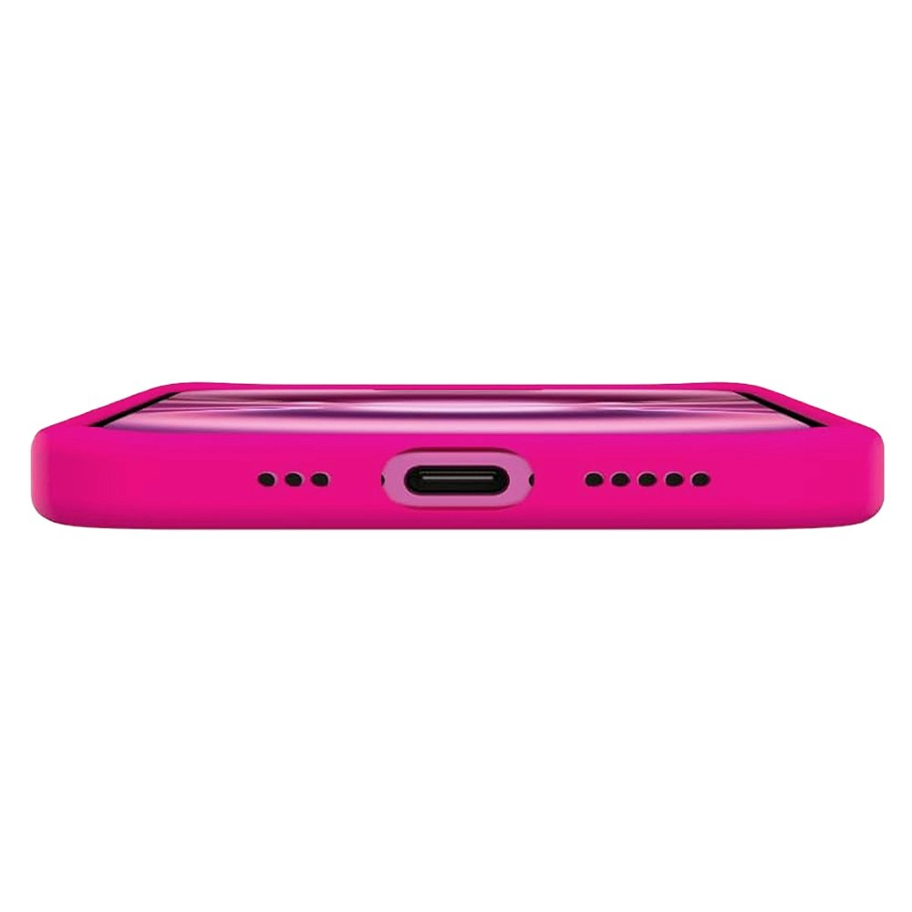 iPhone 16 Pro MC Silikonskal Cerise färg