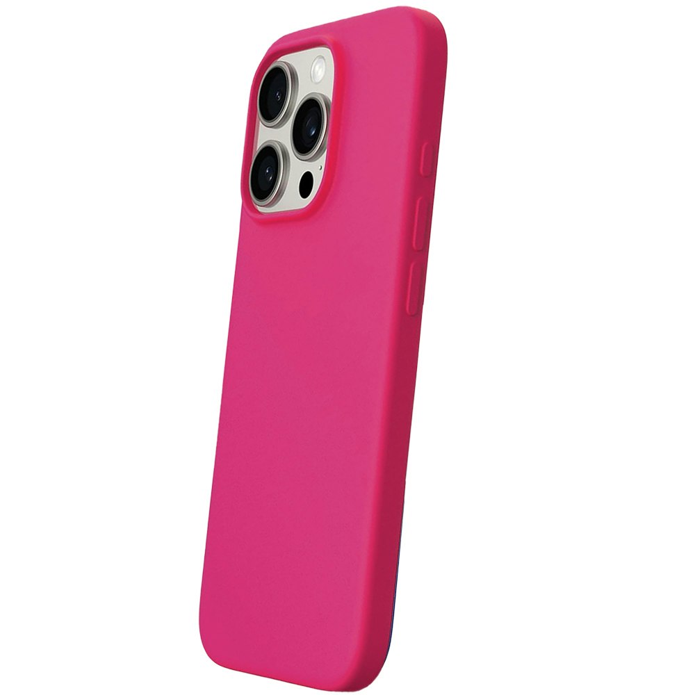 iPhone 16 Pro MC Silikonskal Cerise färg