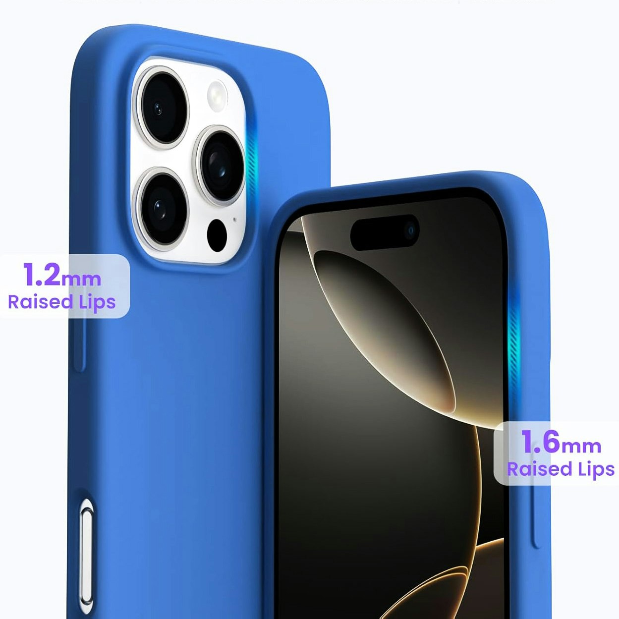 iPhone 16 Pro MC Silikonskal Blå färg