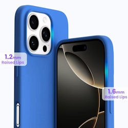 iPhone 16 Pro MC Silikonskal Blå färg