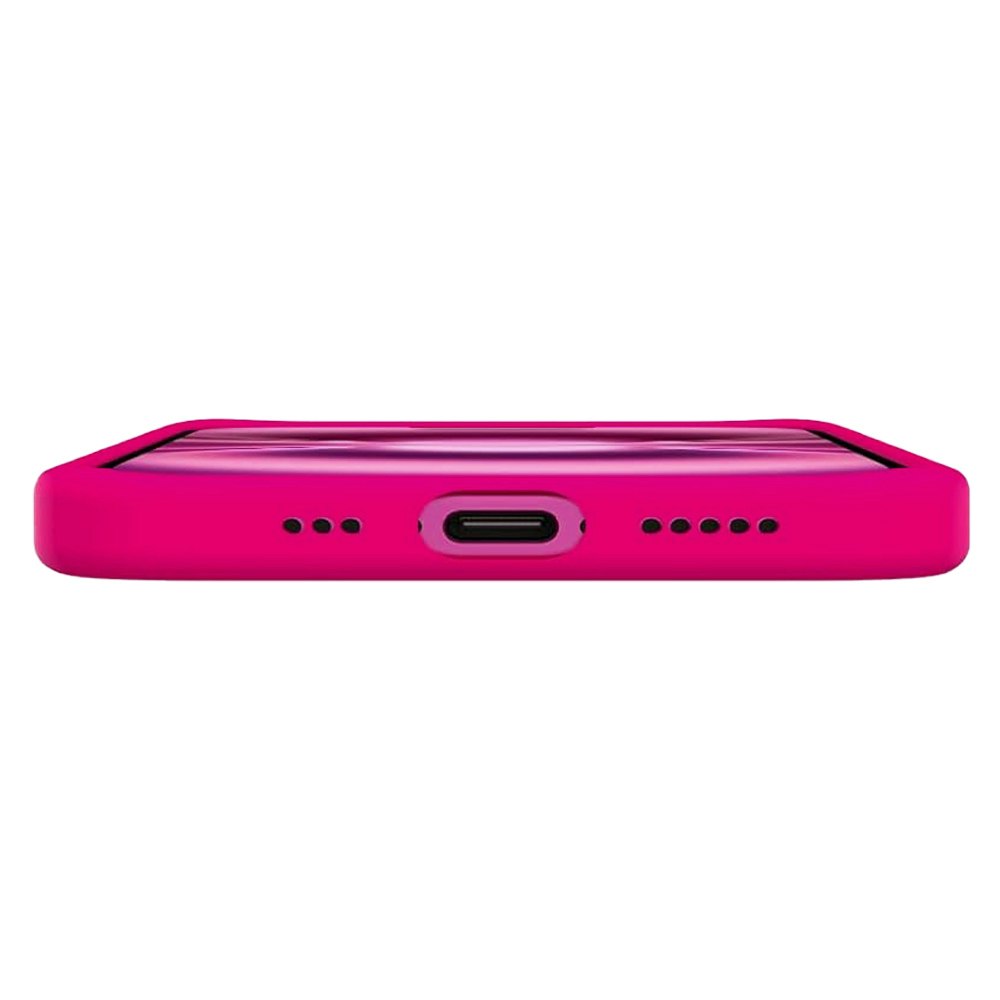 iPhone 16 MC Silikonskal Cerise färg