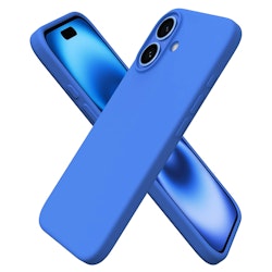 iPhone 16 Plus MC Silikonskal Blå färg