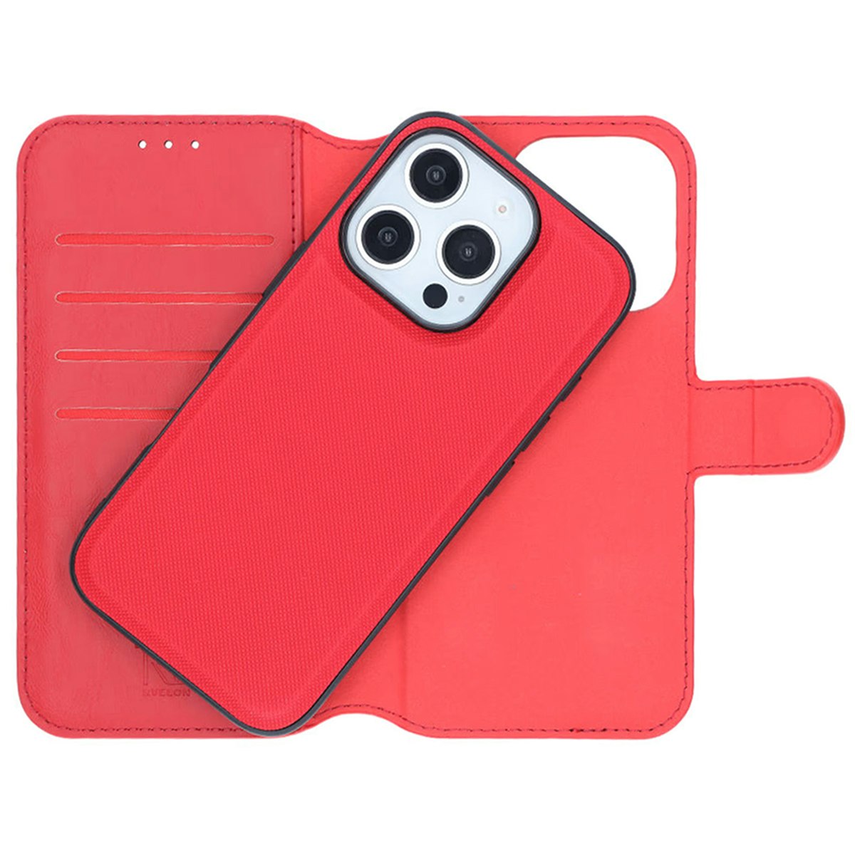 iPhone 16 Pro Plånboksväska Magnet Röd