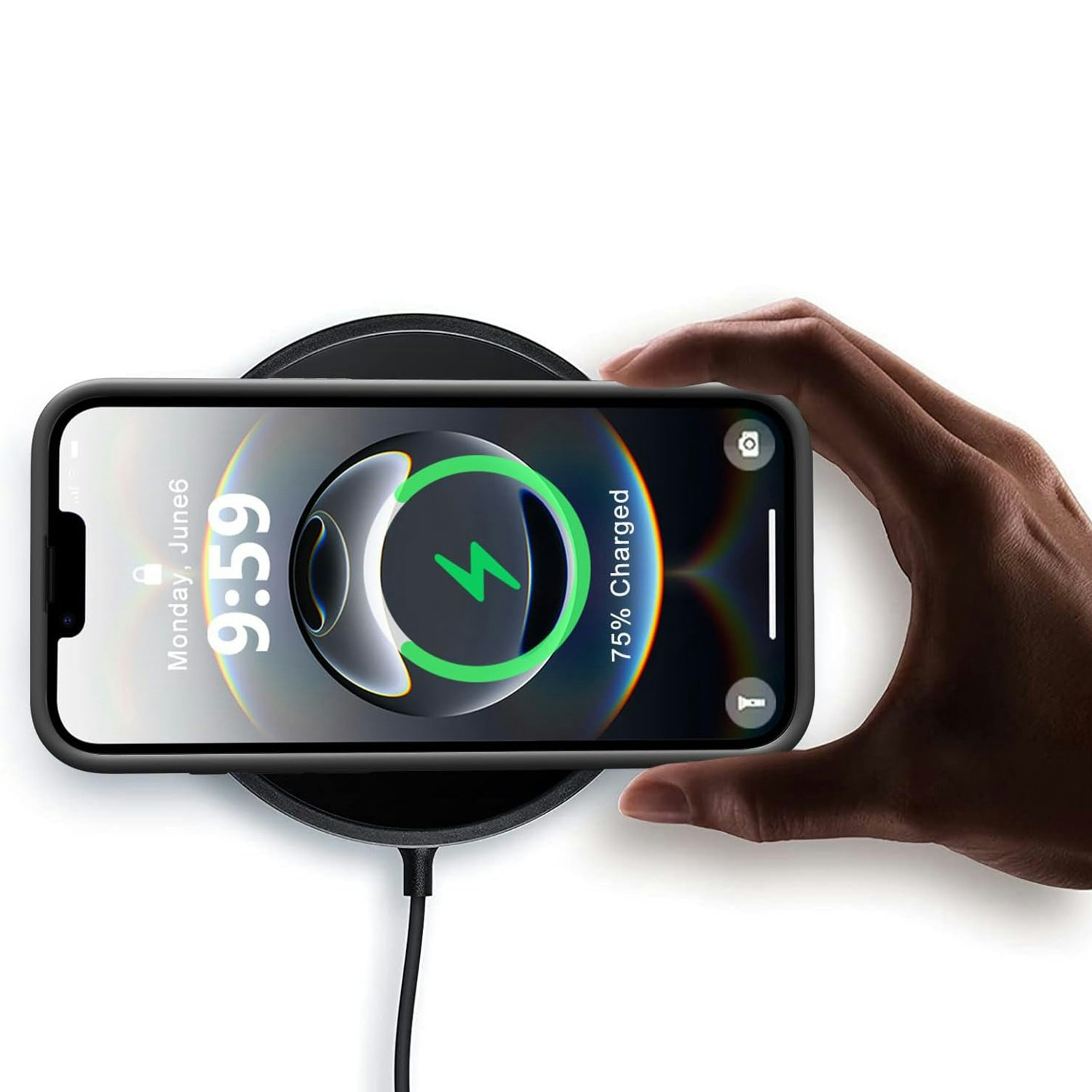iPhone 16e MC Silikonskal i svart färg
