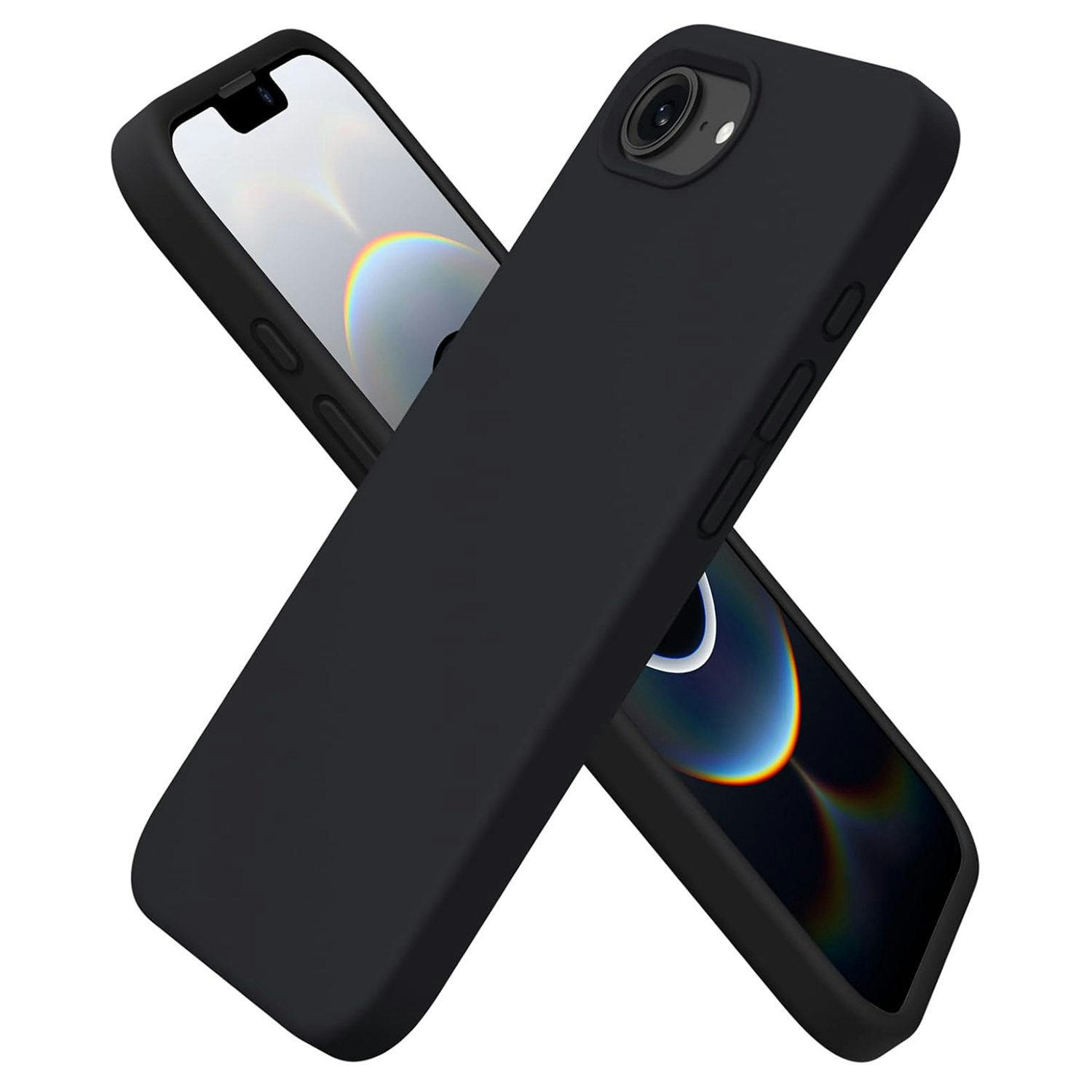 iPhone 16e MC Silikonskal i svart färg