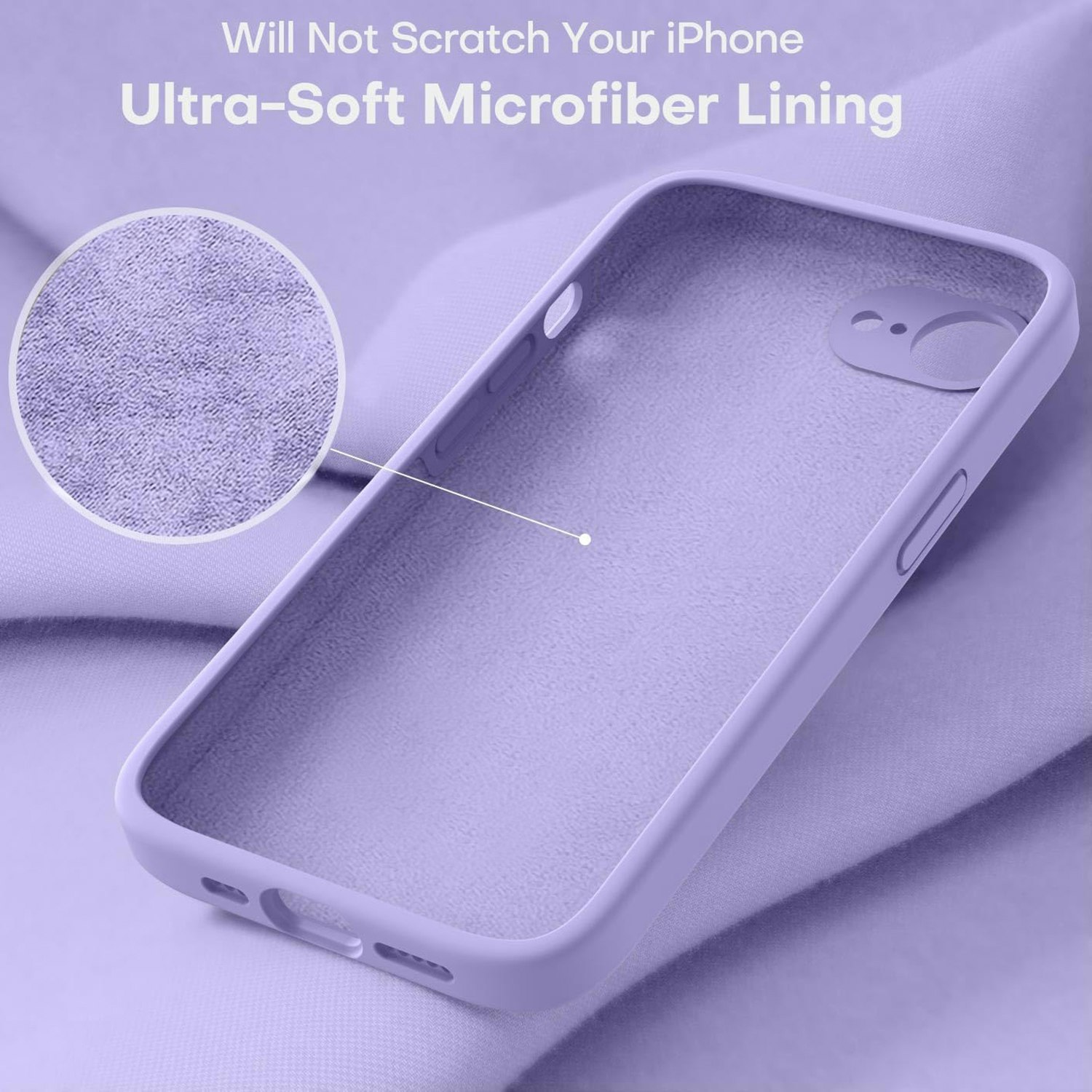iPhone 16e MC Silikonskal Lavender