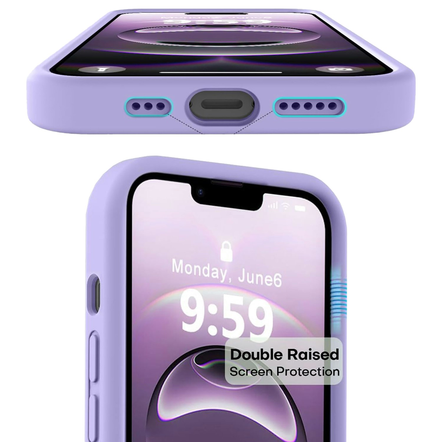 iPhone 16e MC Silikonskal Lavender
