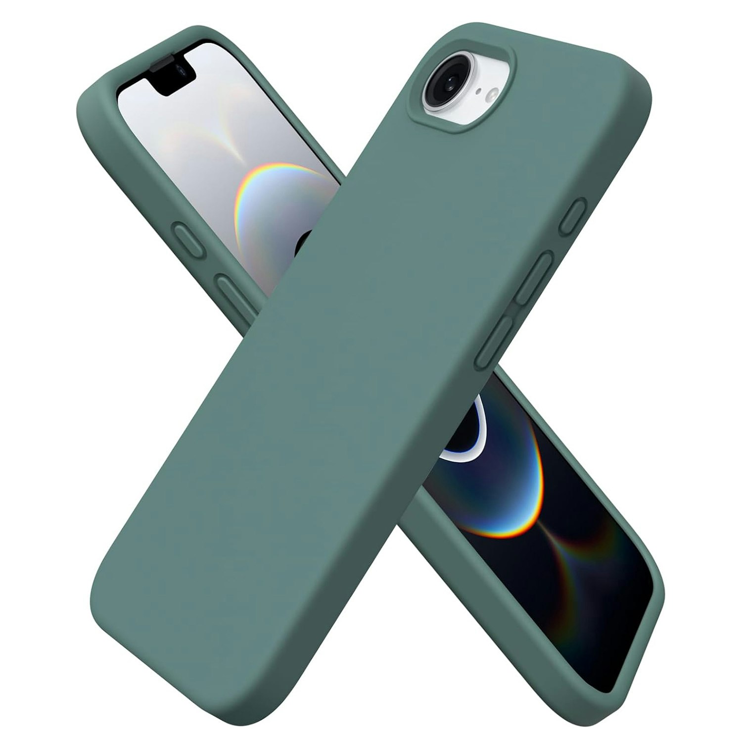 iPhone 16e MC Silikonskal Moss Green
