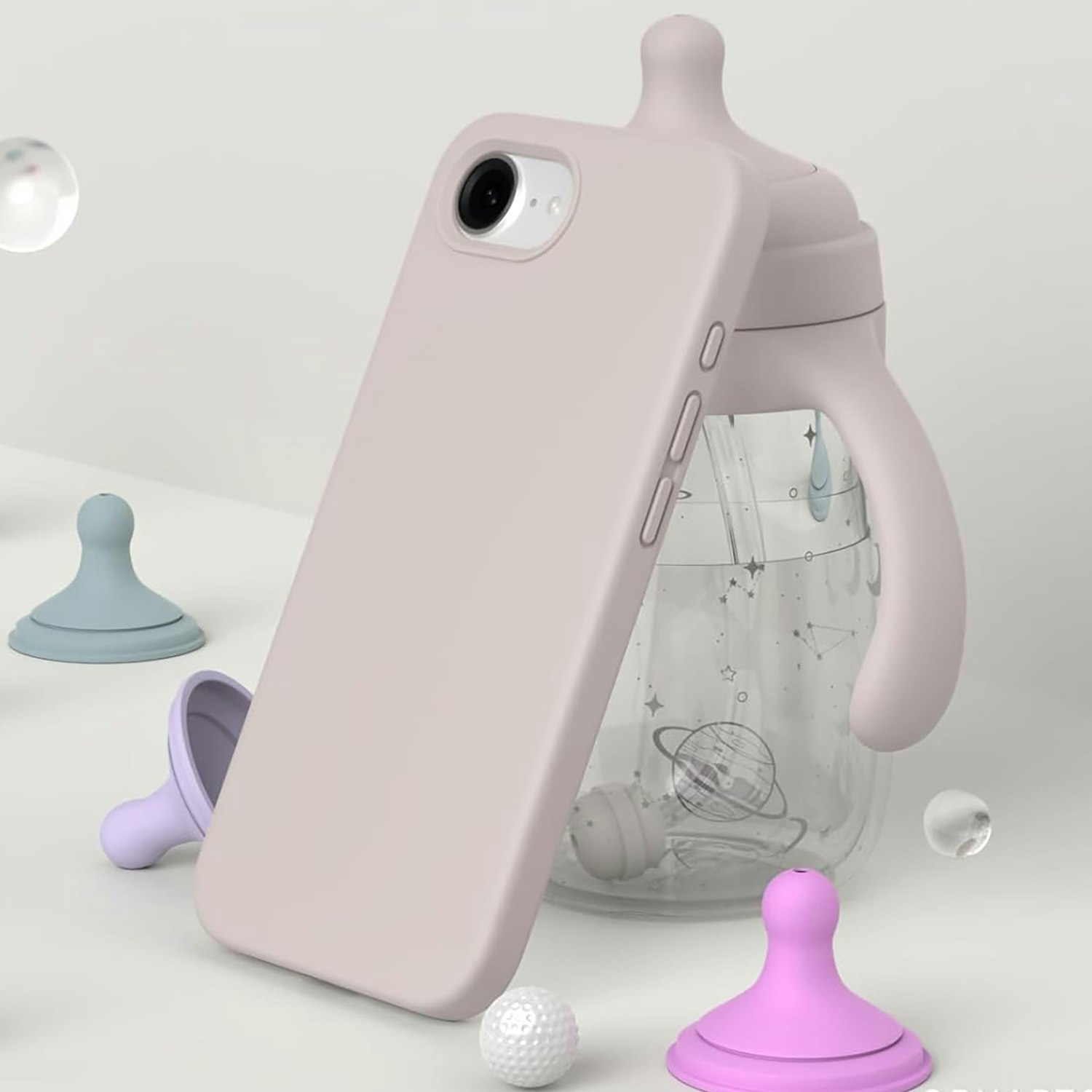 iPhone 16e MC Silikonskal Stone