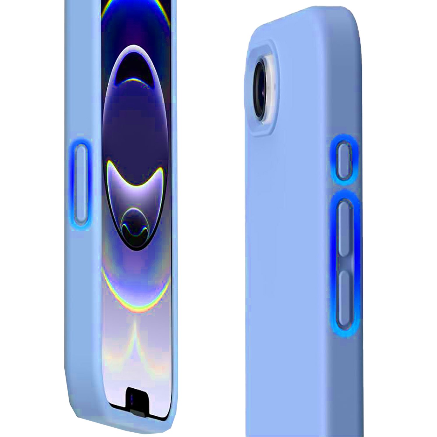 iPhone 16e MC Silikonskal Ljusblå