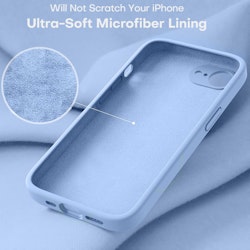 iPhone 16e MC Silikonskal Ljusblå
