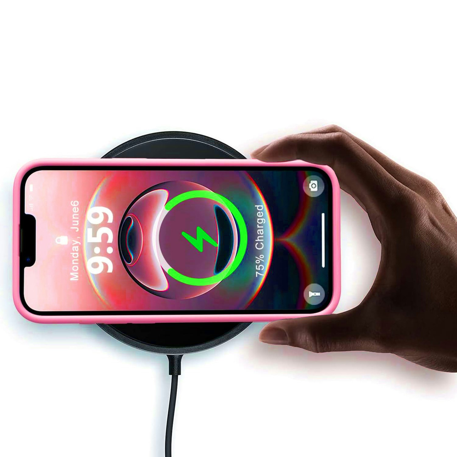 iPhone 16e MC Silikonskal Rosa