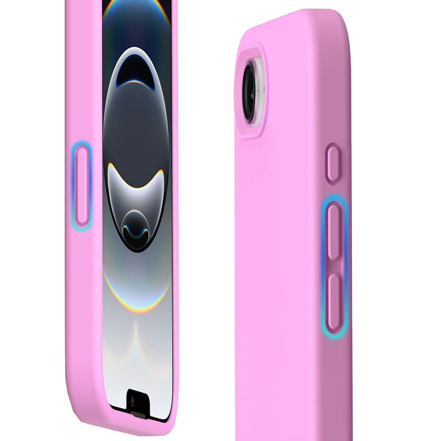 iPhone 16e MC Silikonskal Rosa