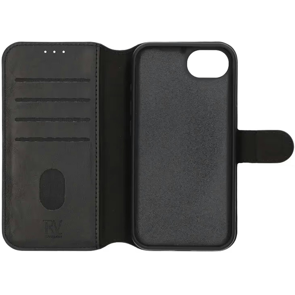 iPhone 16e Plånboksfodral Magnet Svart