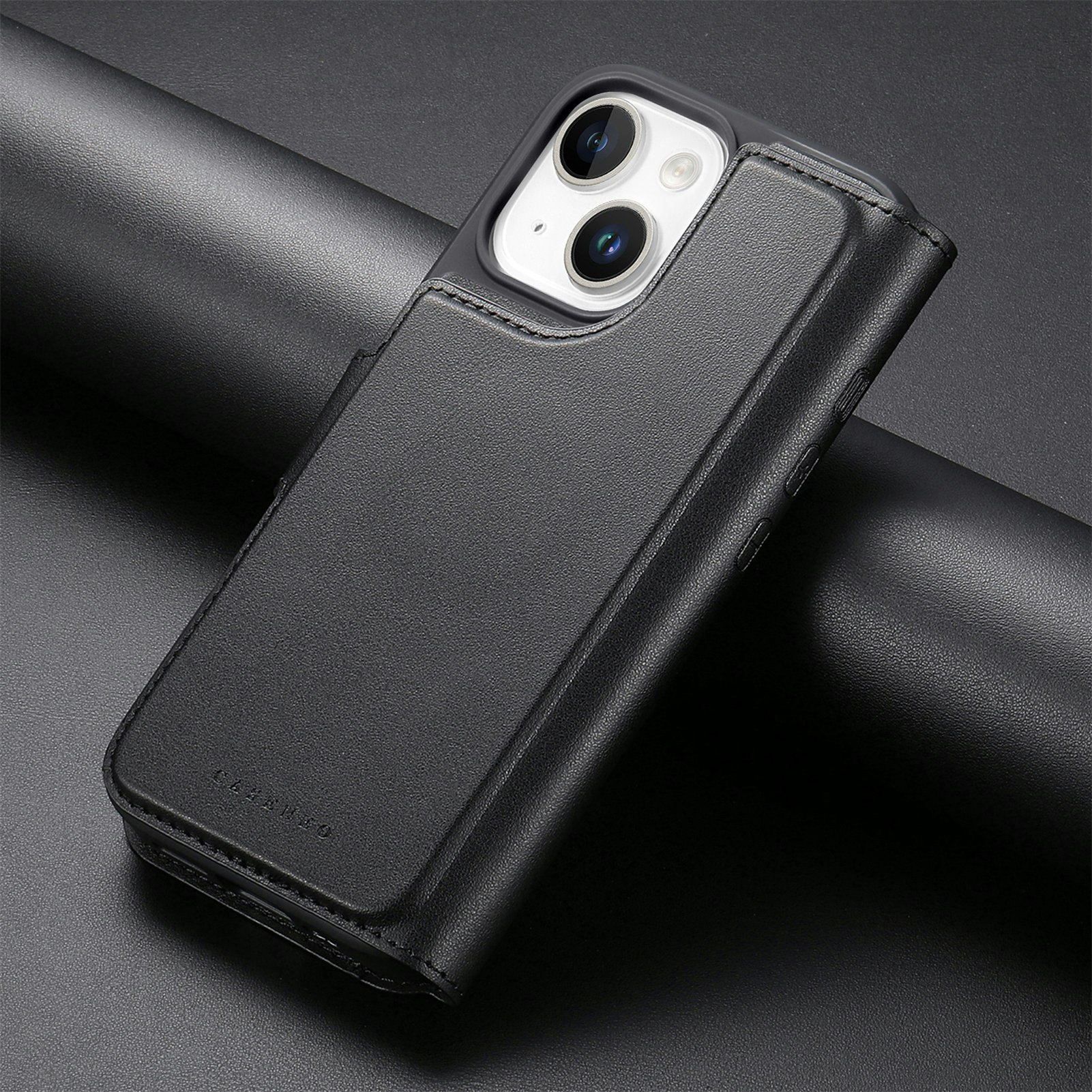 iPhone 13 Plånbok med MagSafe-skal & fingerband Svart