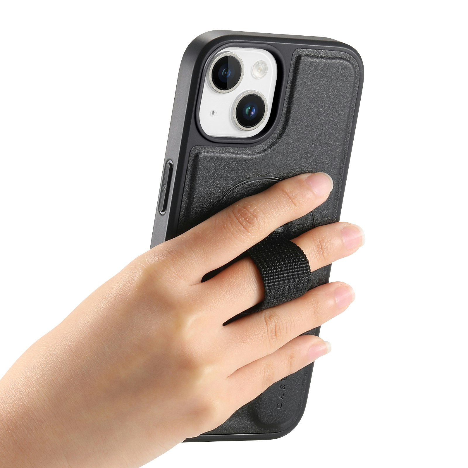 iPhone 13 Plånbok med MagSafe-skal & fingerband Svart