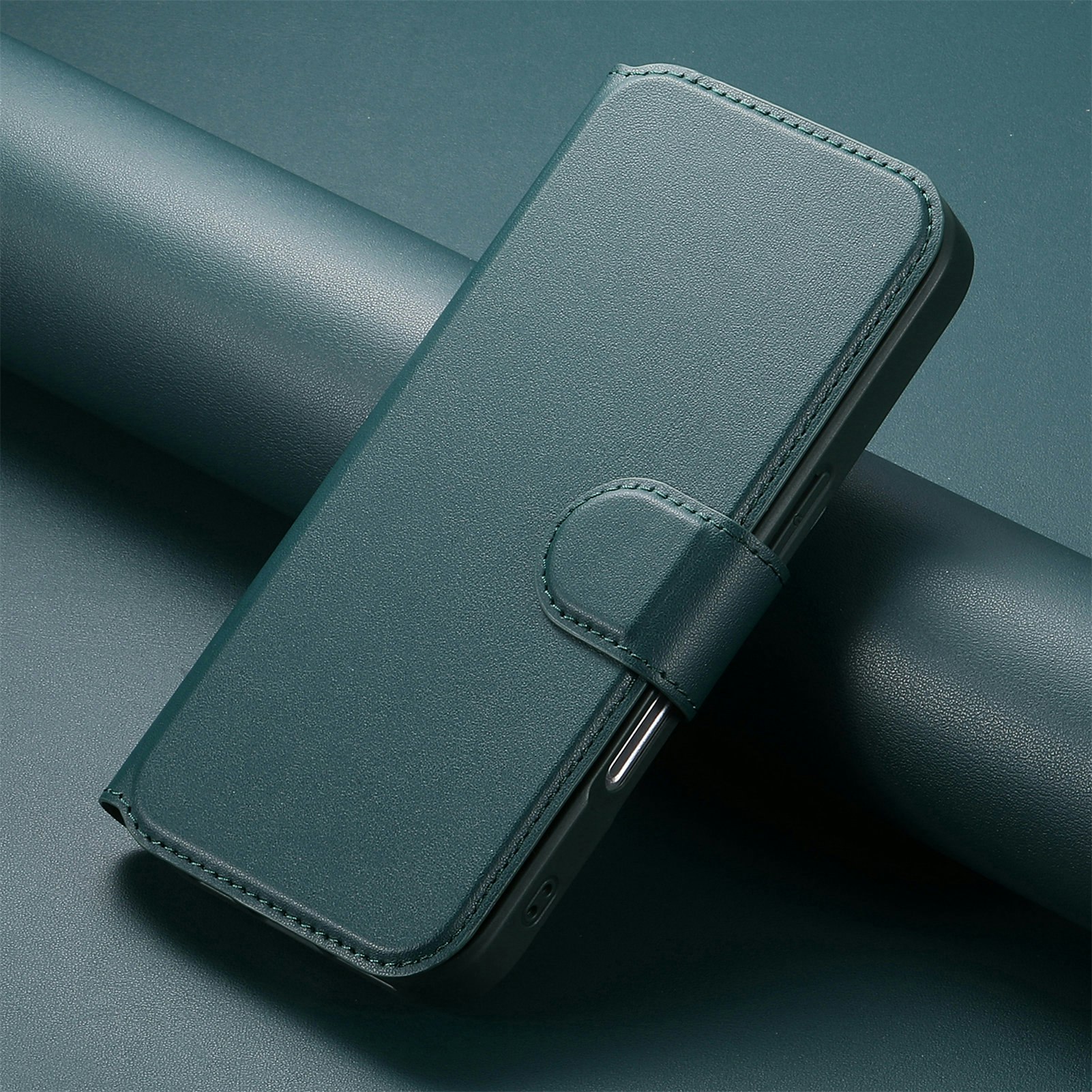 iPhone 13 Plånbok med MagSafe-skal & fingerband Grön