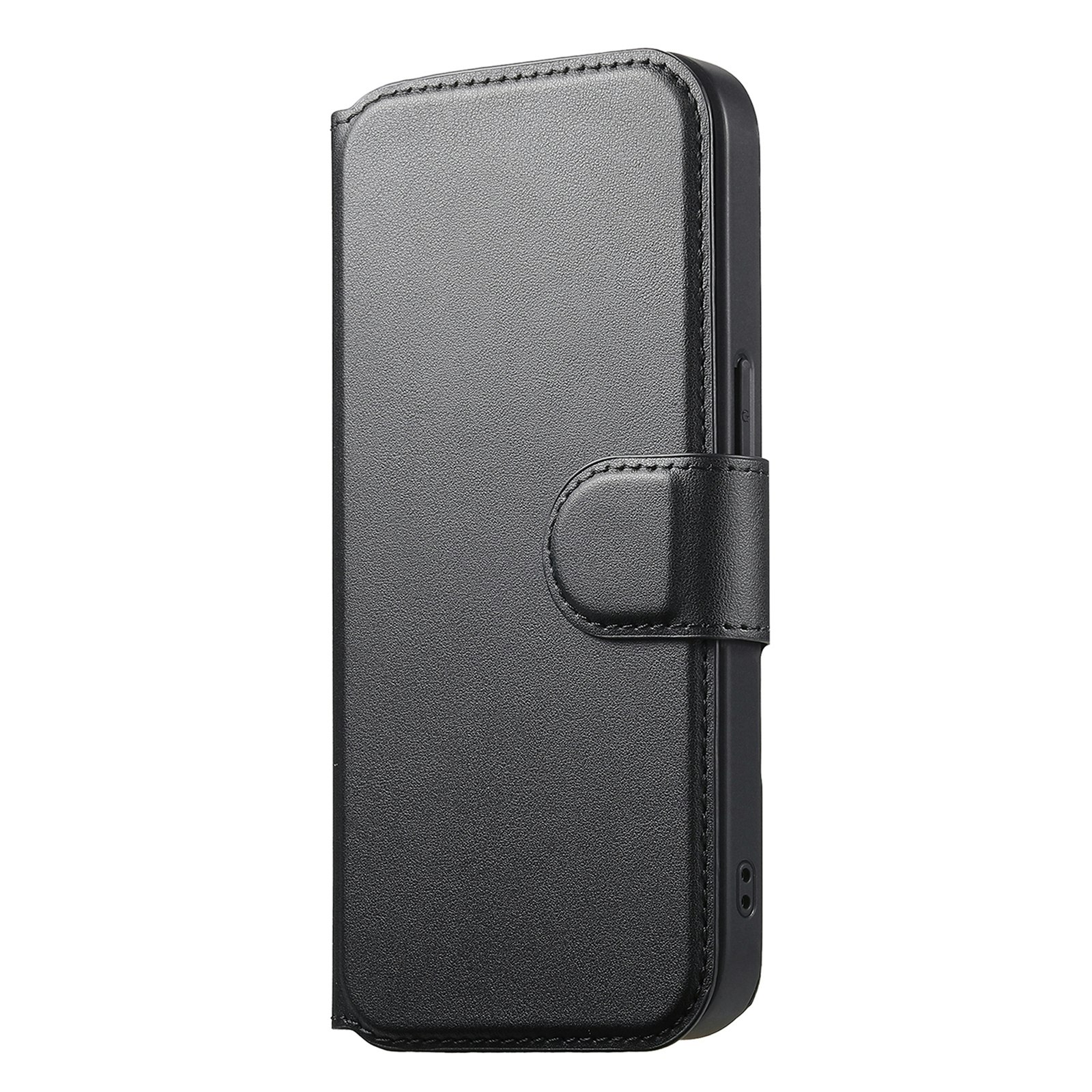 iPhone 12-12 Pro Plånbok med MagSafe-skal & fingerband Svart