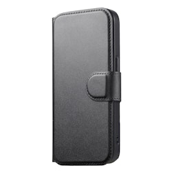 iPhone 12-12 Pro Plånbok med MagSafe-skal & fingerband Svart