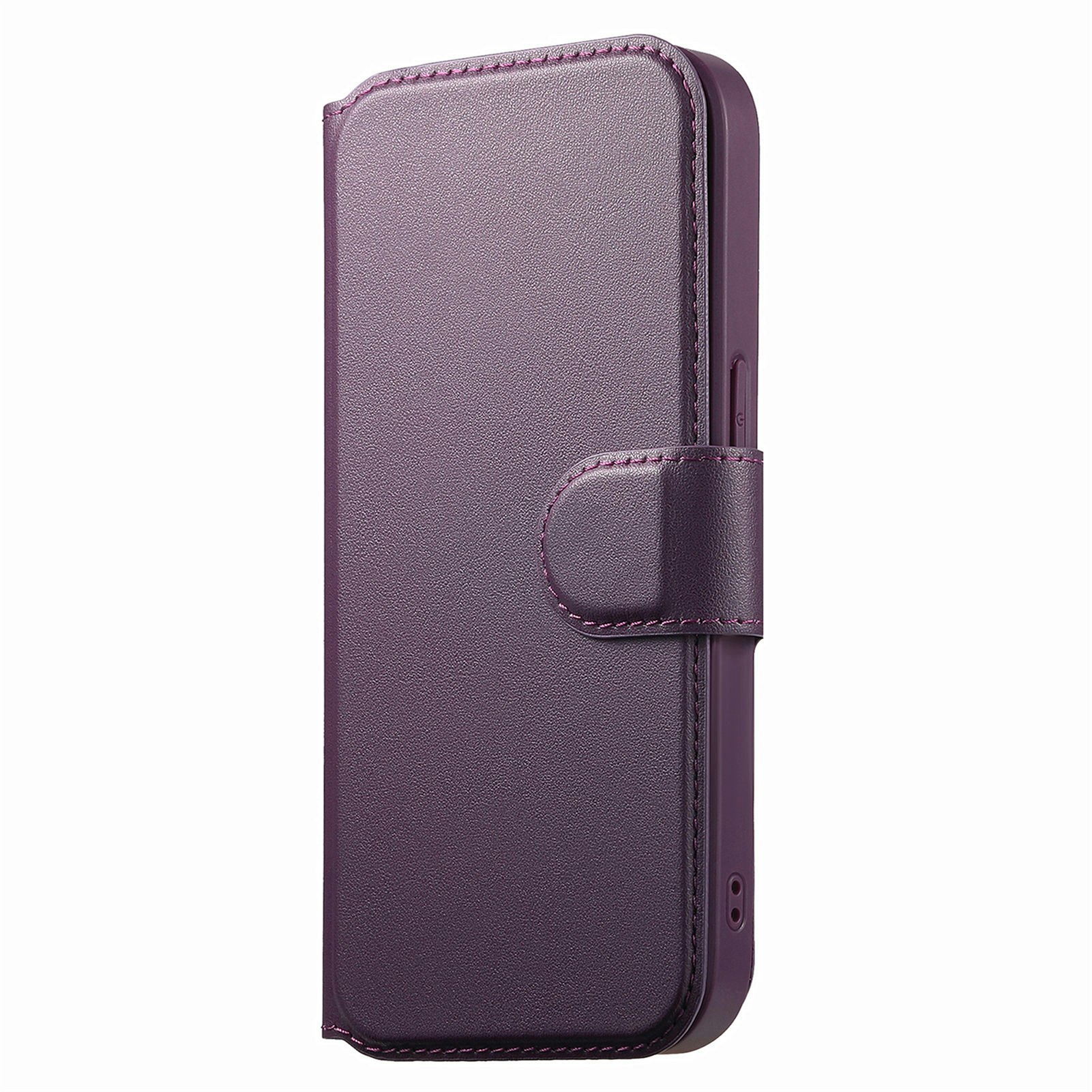 iPhone 12-12 Pro Plånbok med MagSafe-skal & fingerband Lila