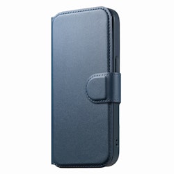 iPhone 12-12 Pro Plånbok med MagSafe-skal & fingerband Blå