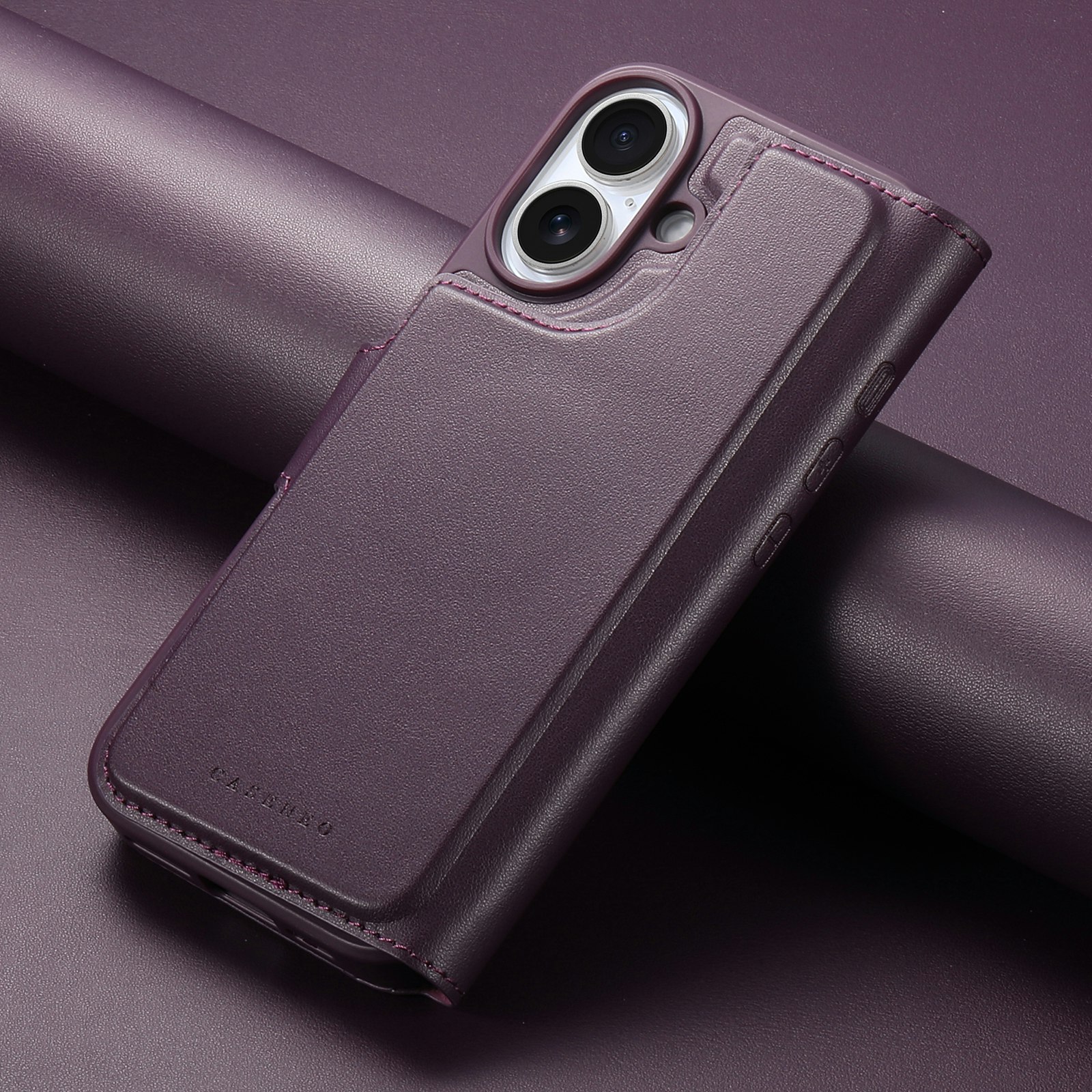 iPhone 16 Plånbok med MagSafe-skal & fingerband Lila
