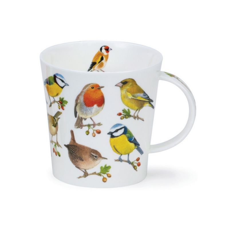 Mugg benporslin högsta kvalitet tillverkaren Dunoon design Song Bird Havtorn