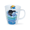 Mugg benporslin högsta kvalitet tillverkaren Dunoon design Sleepy Cats Blue