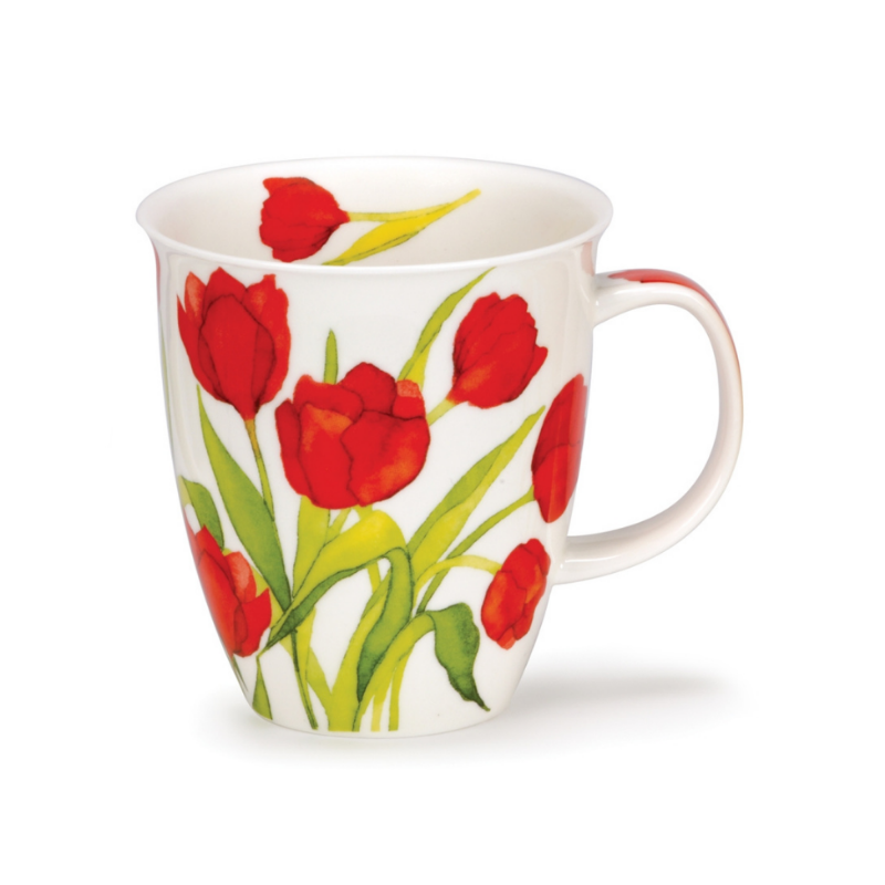 Mugg benporslin högsta kvalitet tillverkaren Dunoon design Flora Tulip