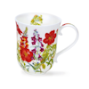 Mugg benporslin högsta kvalitet tillverkaren Dunoon design Cottage Flowers Röd