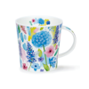 Mugg benporslin högsta kvalitet tillverkaren Dunoon design Floral Burst Blue